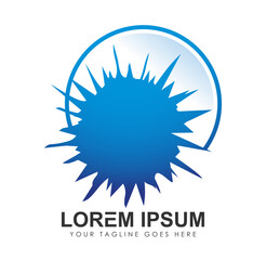 Blue Splash Background Vector Icon