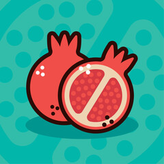 fresh pomegranate fruit healthy