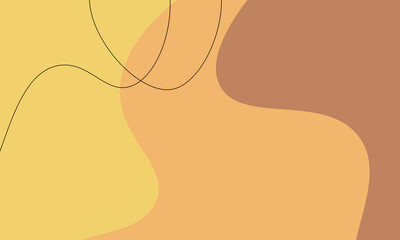 vector abstract yellow and brown pastel colors background. Template design for social media, banner, card