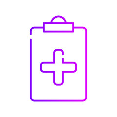Obraz premium health report gradient icon