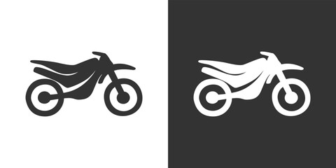 Motorcyle icon. Kind of motorcycle from moped, scooter, roadster, sports, cruiser, touring, scrambler, trial bike, and chopper.