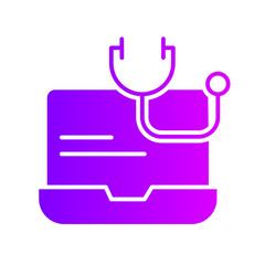 Obraz premium consultation gradient icon