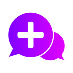 Obraz premium consulting gradient icon