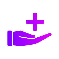 Obraz premium healthcare gradient icon