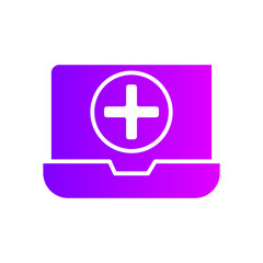 Obraz premium medical app gradient icon