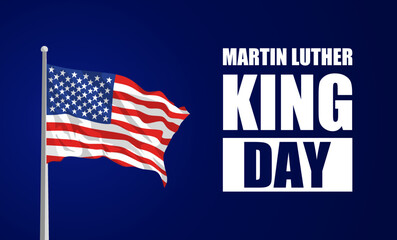 MARTIN LUTHER KING DAY theme template. Vector illustration. Suitable for Poster, Banners, campaign and greeting card.