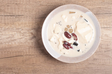 Fresh milk soybean with whole grains, healthy food