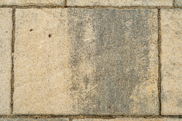 Stone street floor slab. Pattern with fine texture. Rectangular slab used for paving.