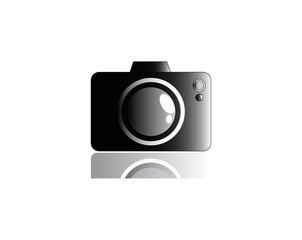 simple icon vector design of a camera tool or tustel which is usually used to take pictures or photos of landscapes or an object, whether living or inanimate