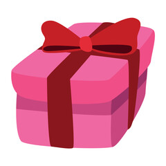 pink gift box present