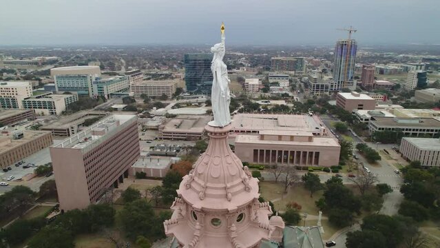 Texas State Capitol Goddess of Liberty Dolly Around