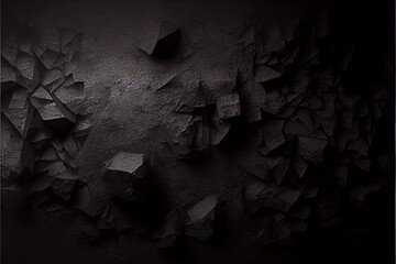 Dark grunge backdrop texture. Generative AI