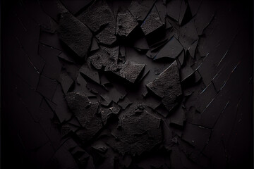 Dark grunge backdrop texture. Generative AI