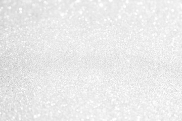 Silver background Abstract Bokeh Christmas.	
