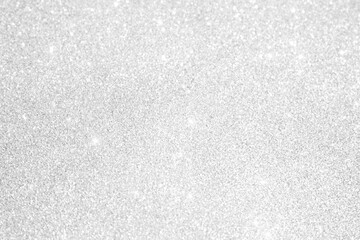 Silver background Abstract Bokeh Christmas.	
