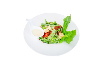 Vegetable salad isolated on background