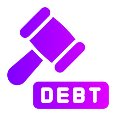 gavel gradient icon