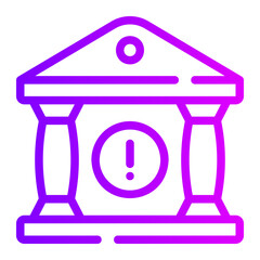 bank gradient icon