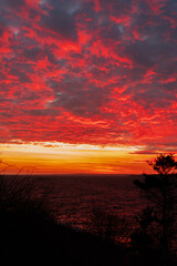 Sunset with a little lighthouse