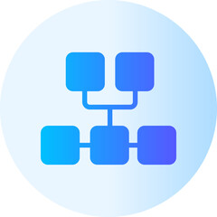 hierarchy structure gradient icon