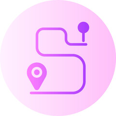 route gradient icon