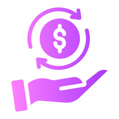 Investing gradient icon