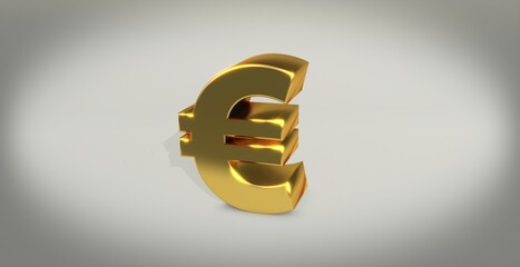 Euro, Gewinn, Kapital, Business, Schrift, 3d, gold