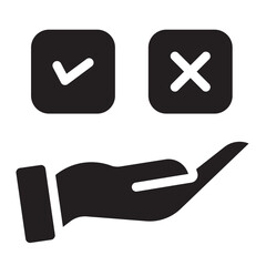 decision  glyph icon