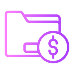 accounting gradient icon