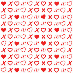 Love Heart patterns and illustrations 