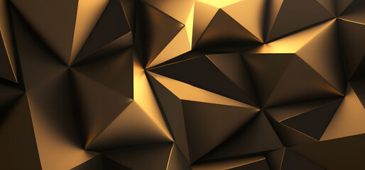 Abstract Golden 3D Background