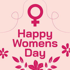 International women's day celebration poster