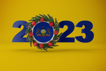 2023 Pennsylvania With Wreath