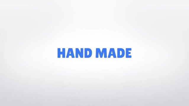Hand made logo animaiton video, Hand made logo motion graphics video, Hand made symbol motion video banner