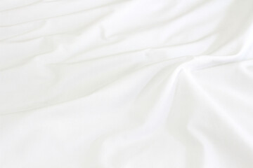 Fototapeta na wymiar white bedding sheets texture for background