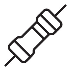 resistor line icon