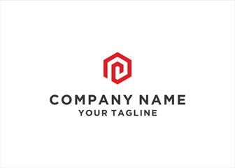  letter p design modern inspiration template