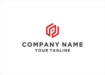  letter p design modern inspiration template