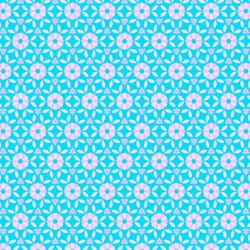 Simple light pastel pink and blue subtle geometric abstract fabric motifs pattern