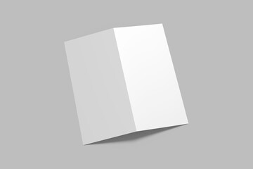 DL Bifold Brochure Blank Mockup