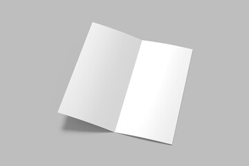 DL Bifold Brochure Blank Mockup