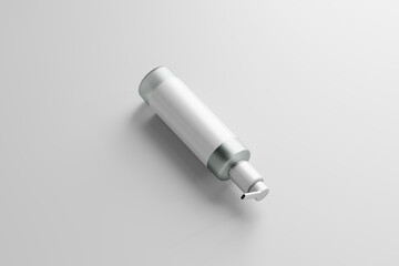 frosted glass cosmetic bottle