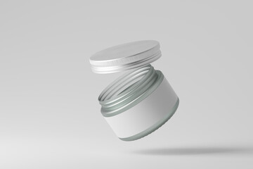 frosted glass cosmetic bottle