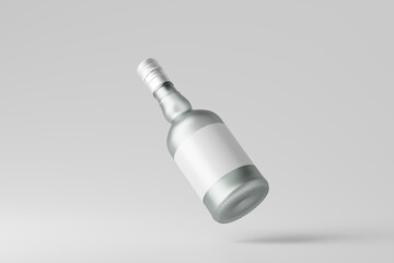 frosted glass cosmetic bottle