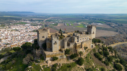 Fototapeta na wymiar castillo de Floresta en el municipio de Almodóvar del río, España