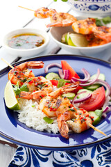 Prawn skewers