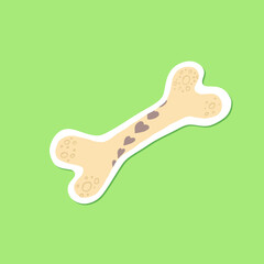 Day of the dead Mexican holiday bone sticker