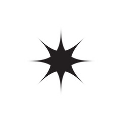Star icon. Twinkling stars. Sparkles, shining burst. vector illustration