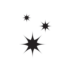 Star icon. Twinkling stars. Sparkles, shining burst. vector illustration