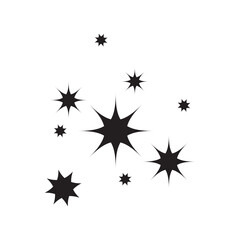 Star icon. Twinkling stars. Sparkles, shining burst. vector illustration